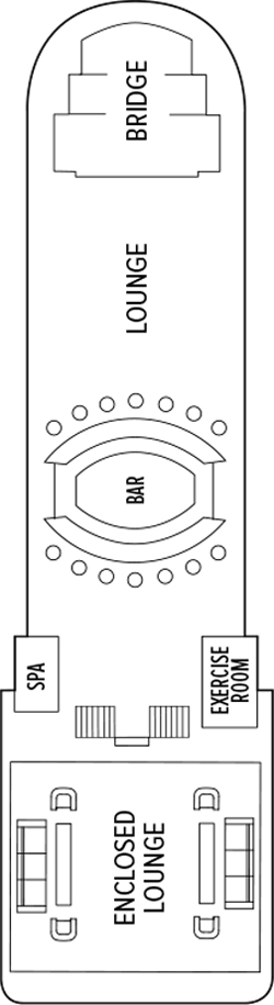 Delfin II Top Deck deck plan
