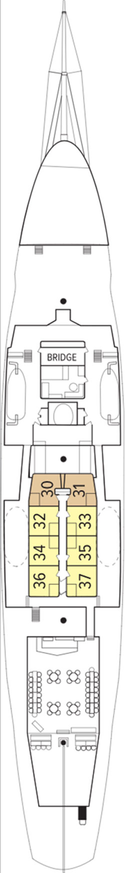 Sea Cloud Lido Deck deck plan