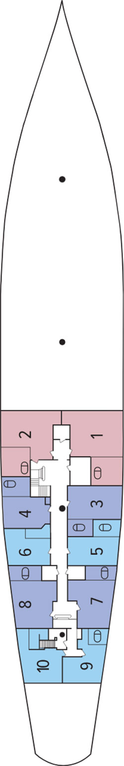 Sea Cloud Main Deck deck plan