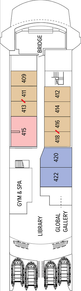 NG Endeavour II Bridge Deck deck plan