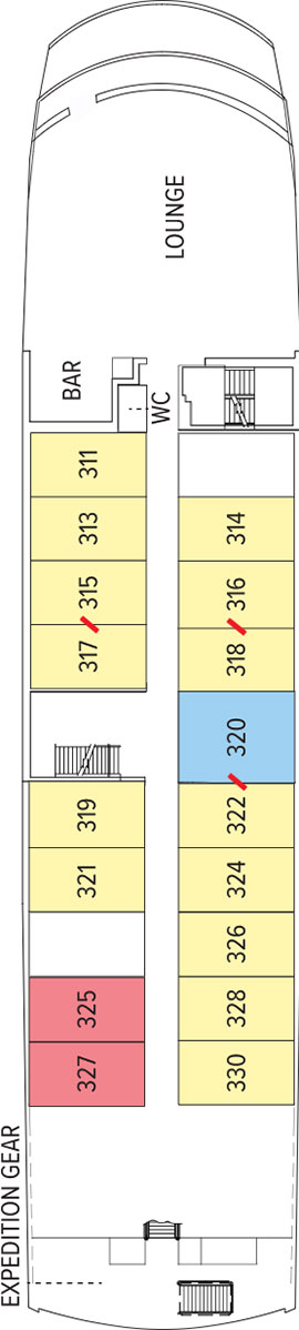 NG Endeavour II Expedition Deck deck plan