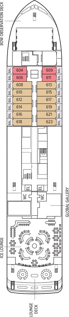 NG Endurance Lounge Deck deck plan