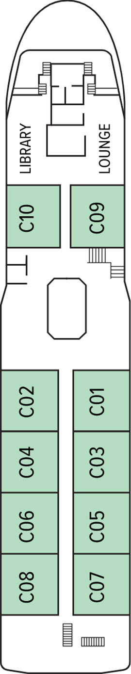 Oberoi Philae Deck C deck plan