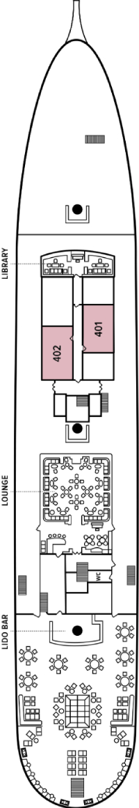 Sea Cloud II Lido Deck deck plan