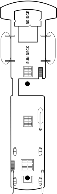 Sea Cloud II Sun Deck deck plan