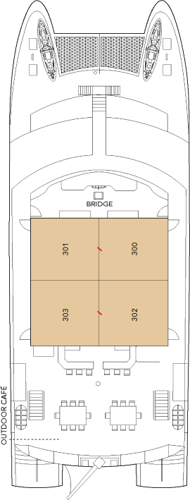 NG Delfina Upper Deck deck plan
