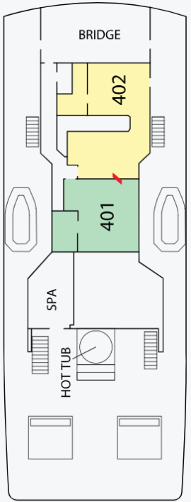 Aqua Blu Bridge Deck deck plan