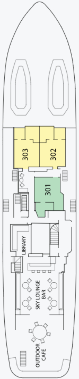 Aqua Blu Forecastle Deck deck plan