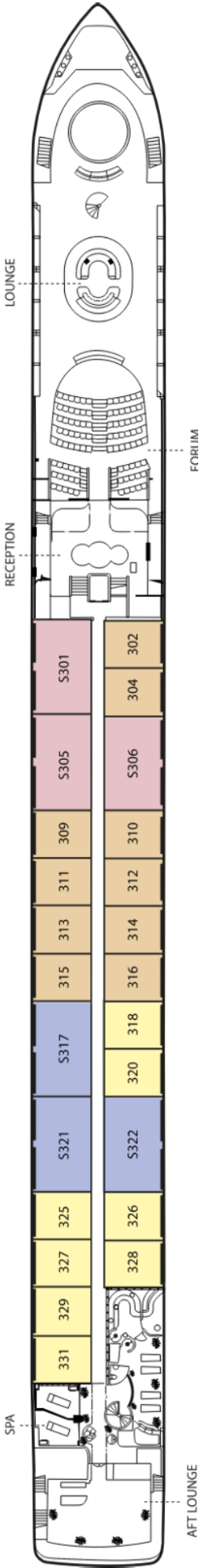 Evolve Upper Deck deck plan