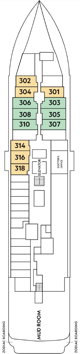 Greg Mortimer Deck 3 deck plan