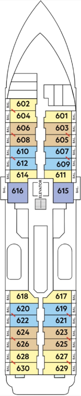 Greg Mortimer Deck 6 deck plan