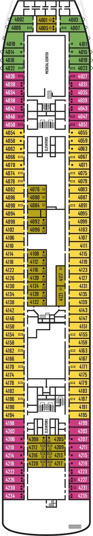 Celestyal Journey Deck 4 deck plan