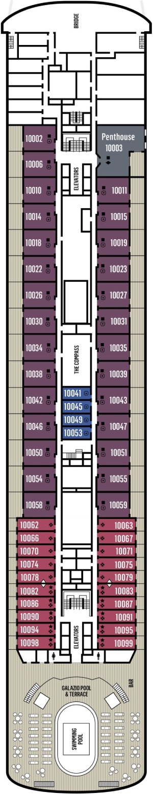 Celestyal Journey Deck 10 deck plan