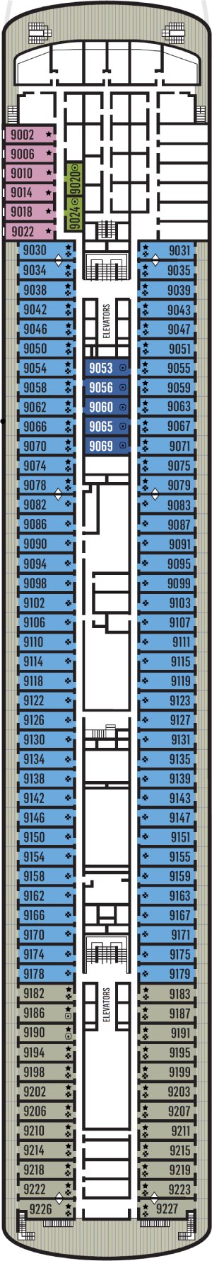 Celestyal Journey Deck 9 deck plan