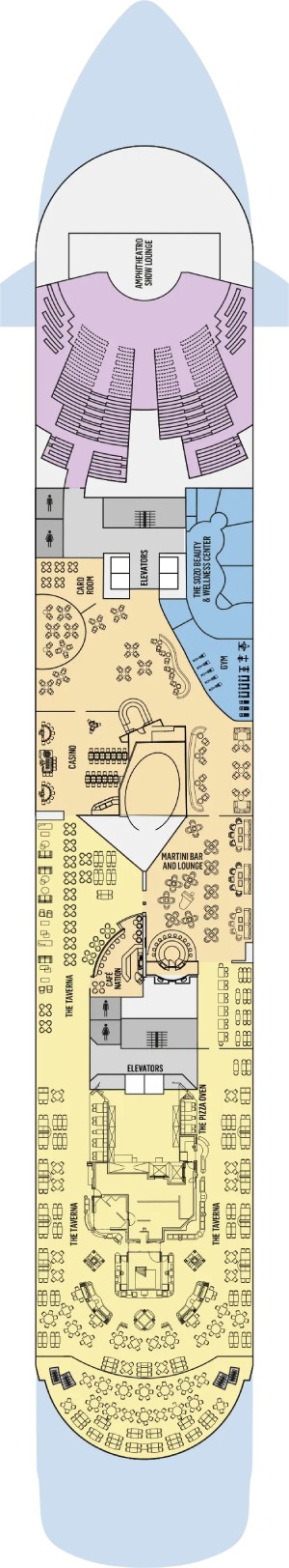Celestyal Discovery Deck 9 deck plan