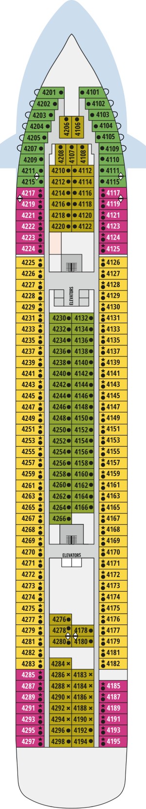 Celestyal Discovery Deck 4 deck plan