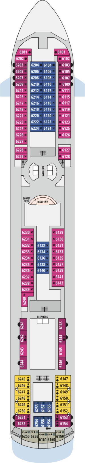 Celestyal Discovery Deck 6 deck plan