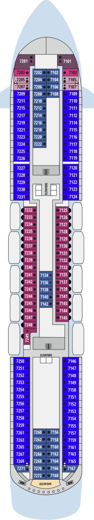 Celestyal Discovery Deck 7 deck plan