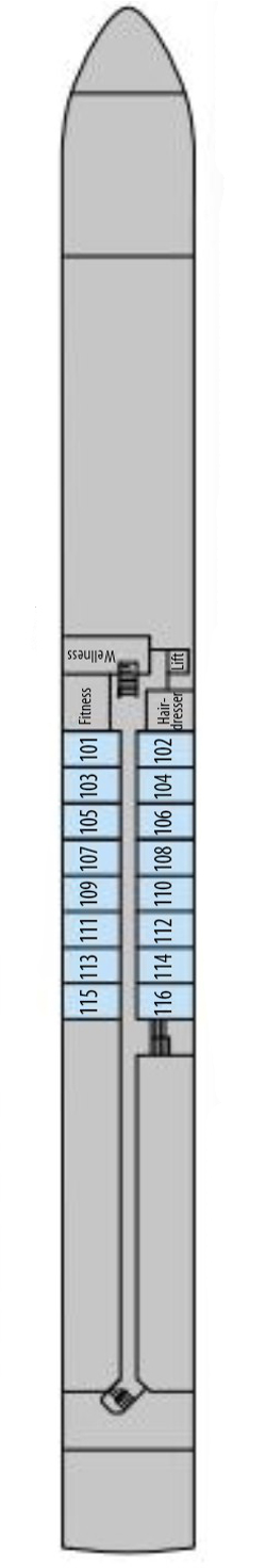 MS George Eliot Emerald Deck deck plan