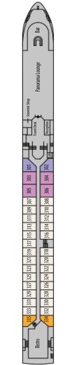 MS George Eliot Diamond Deck deck plan