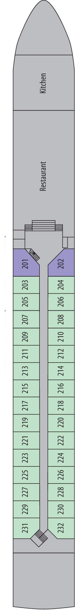 MS Lord Byron Ruby Deck deck plan