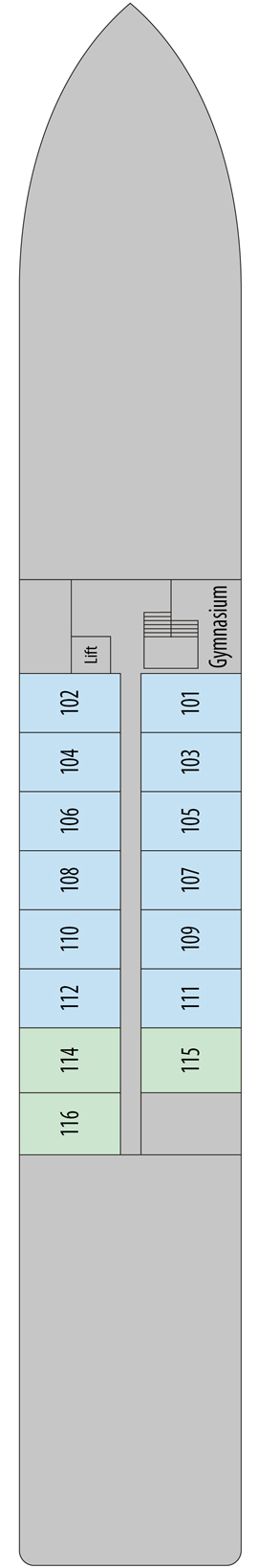 MS Douro Elegance Lower Deck deck plan