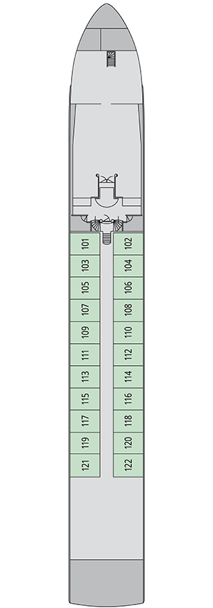 MS Swiss Ruby Lower Deck deck plan