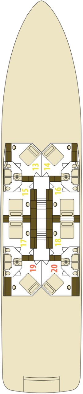 MV Corona Lower Deck deck plan