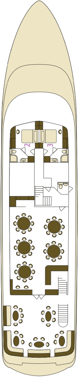 MV Corona Salon Deck deck plan