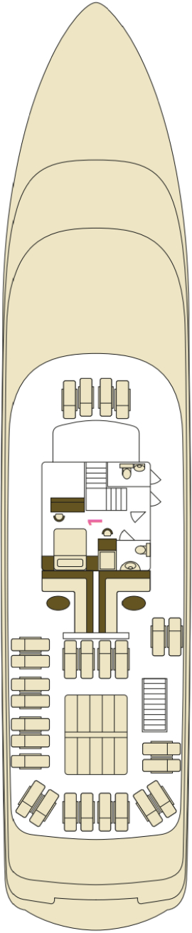 MV Corona Sun Deck deck plan