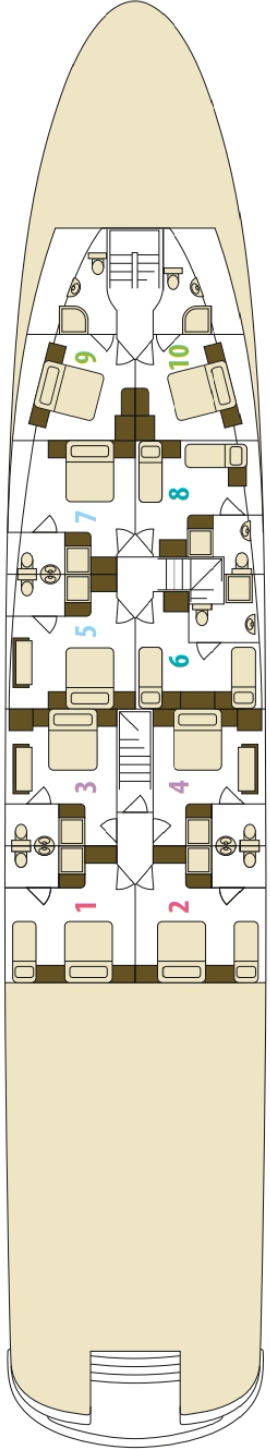 MS II Mare Lower Deck deck plan