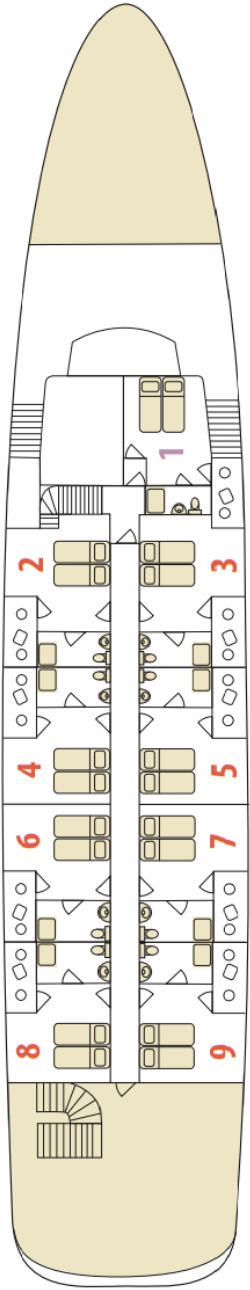 MV Markan Upper Deck deck plan