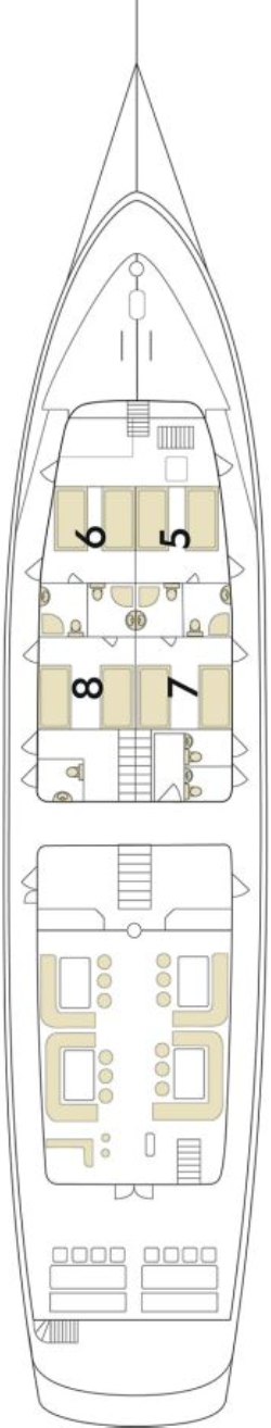 MS Mendula Main Deck deck plan