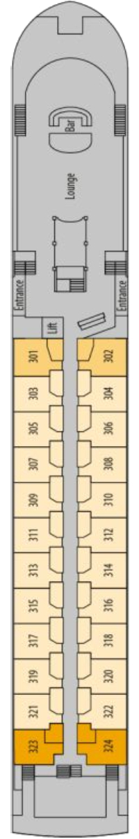 MS Porto Mirante Diamond Deck deck plan
