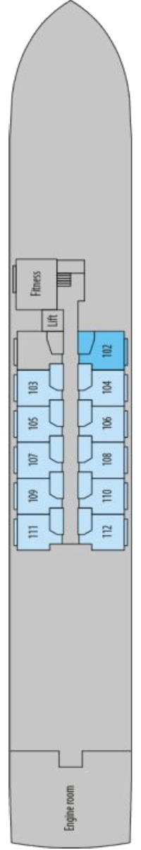 MS Porto Mirante Emerald Deck deck plan