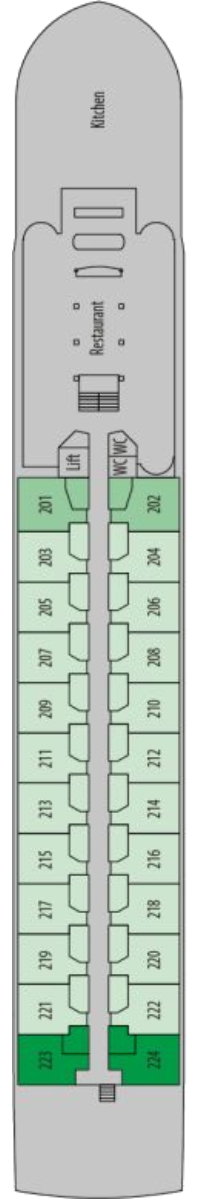 MS Porto Mirante Ruby Deck deck plan