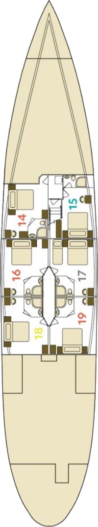 MS Stella Maris Lower Deck deck plan