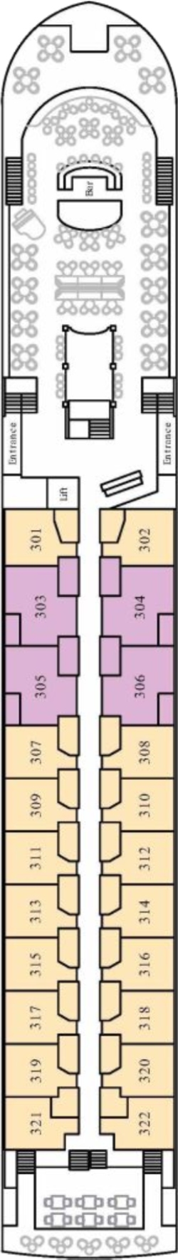 MS Riviera Rose Diamond Deck deck plan