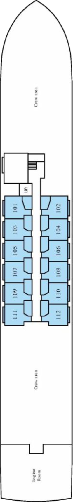 MS Riviera Rose Emerald Deck deck plan