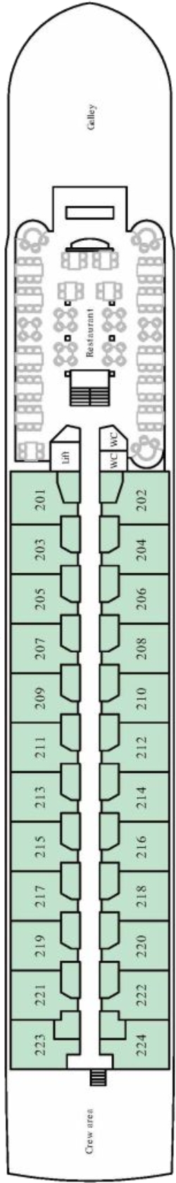 MS Riviera Rose Ruby Deck deck plan