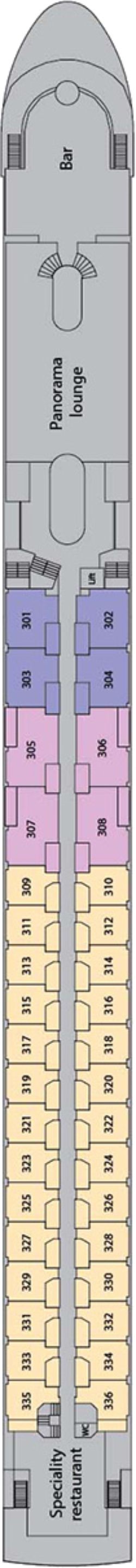 MS Riviera Resplendence Diamond Deck deck plan