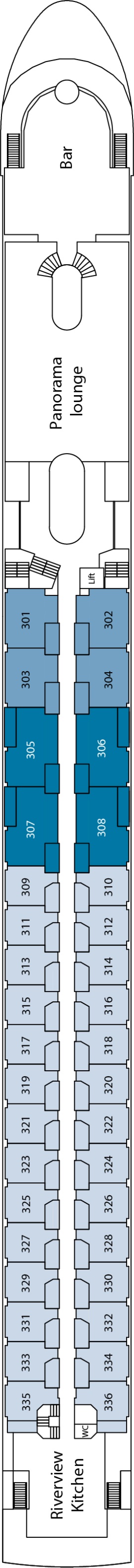MS Riviera Reflection Diamond Deck deck plan