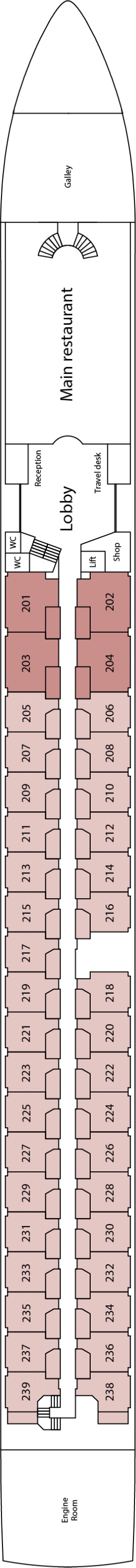MS Riviera Reflection Ruby Deck deck plan