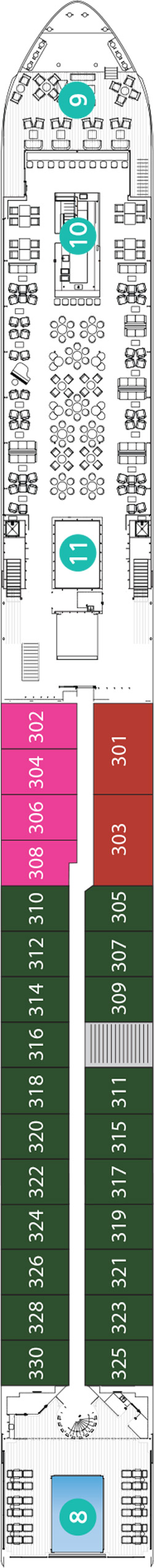 Emerald Liberté Horizon Deck deck plan