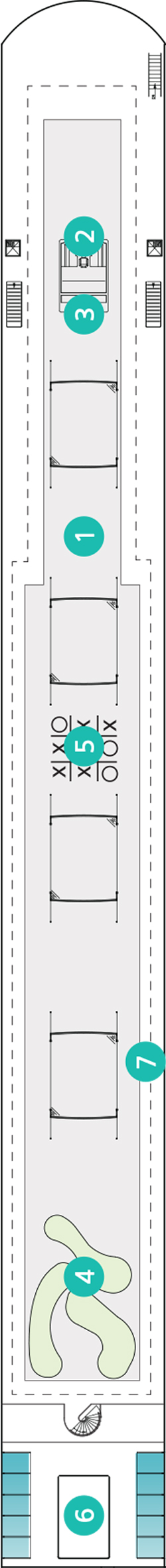 Emerald Liberté Sun Deck deck plan