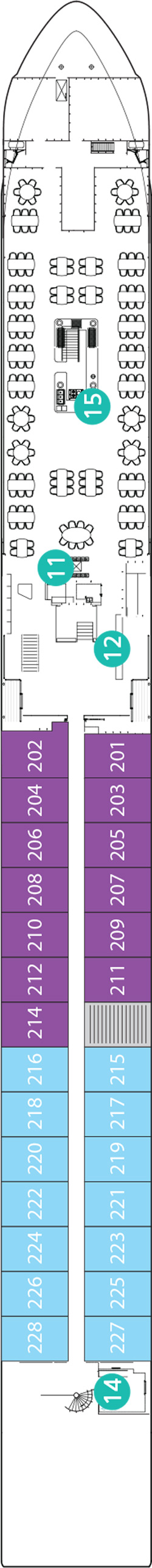 Emerald Liberté Vista Deck deck plan