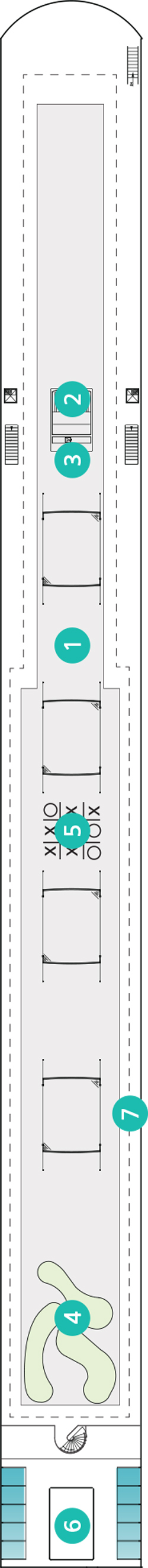Emerald Luna Sun Deck deck plan