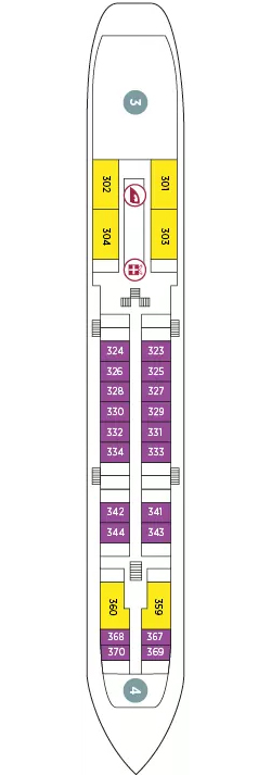 MS Nizhny Novgorod Middle Deck deck plan