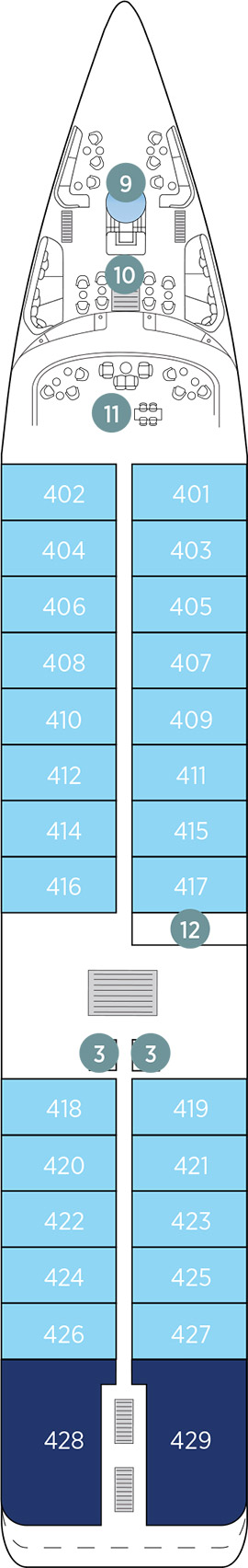 Emerald Kaia Deck 4 deck plan