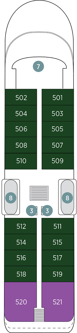 Emerald Kaia Deck 5 deck plan